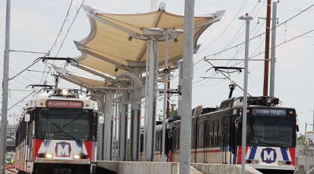 Rail News - Metro Transit-St. Louis opens new Cortex light-rail station. For Railroad Career ...