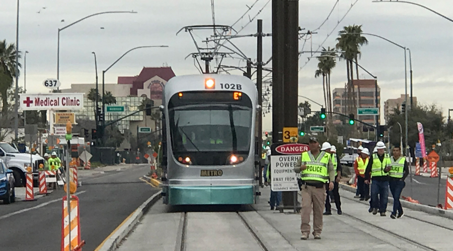 Open Gilbert Road Light Rail Extension