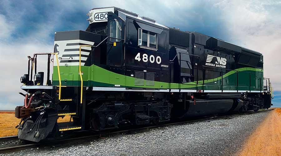 Rail News Norfolk Southern Progress Rail Partner On Tier 4 Locomotive For Railroad Career Professionals