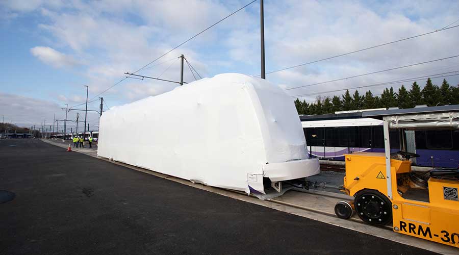 Maryland takes delivery of final light-rail vehicle for Purple Line